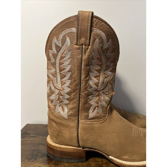 JUSTIN Rancho 11” Western Boots BUTTERSCOTCH Men Sz 11D, MSRP $290, MADE IN USA - Picture 2 of 8